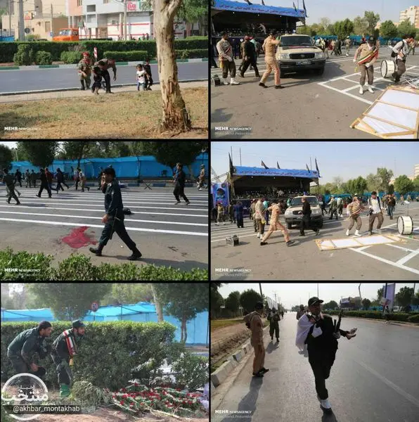 جدید ترین تصاویر ازحمله تروریستی در اهواز
