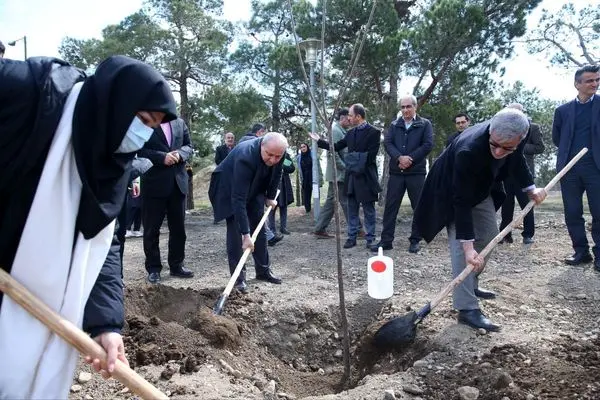 برگزاری مراسم روز درختکاری با حضور دبیر کل کمیته ملی المپیک