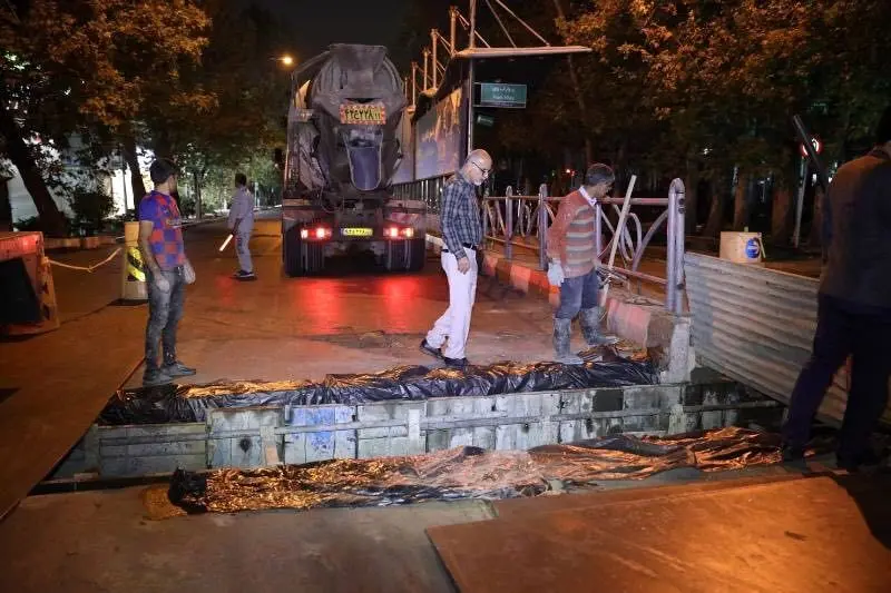 تکمیل احداث کانال عرضی خیابان ولی عصر 