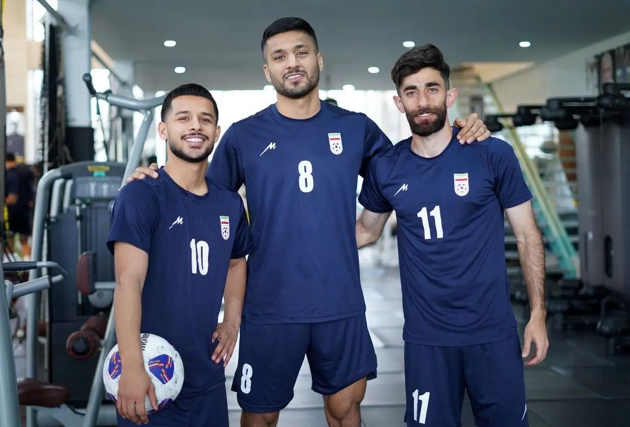 برگزاری تمرین تیم ملی فوتبال با نفرات کامل در پک