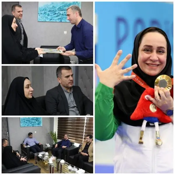 دیدار شهردار منطقه ۲۱ تهران با "ساره جوانمردی" پرافتخارترین بانوی پارا المپیکی ایران