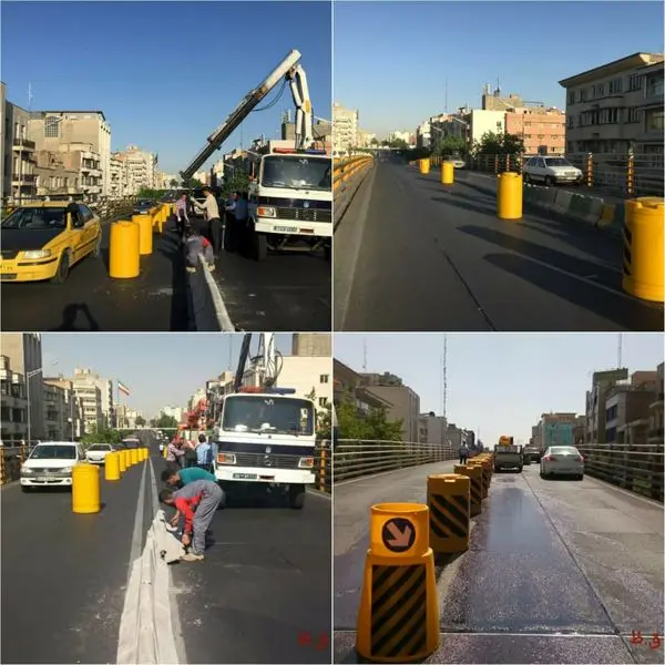 ایمن سازی پل کالج با جدا سازی مسیرهای رفت و برگشت

