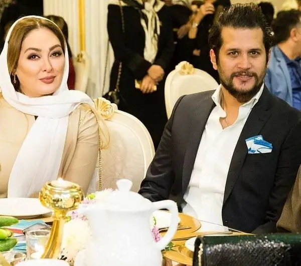 سر و وضع رسمی الهام حمیدی و سیاوش خیرابی در یک مراسم+عکس