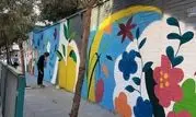 اجرای طرح دیوارنگاره مدارس منطقه ۱۹ در آستانه بازگشایی مدارس