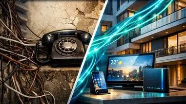 عصر سیم‌کشی تلفن به پایان رسید؛ ساختمان‌های نوساز با فیبر نوری

