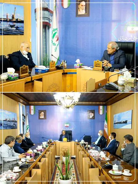 دیدار دکتر چایچی با فرمانده مرکز آموزش تخصص های دریایی آجا