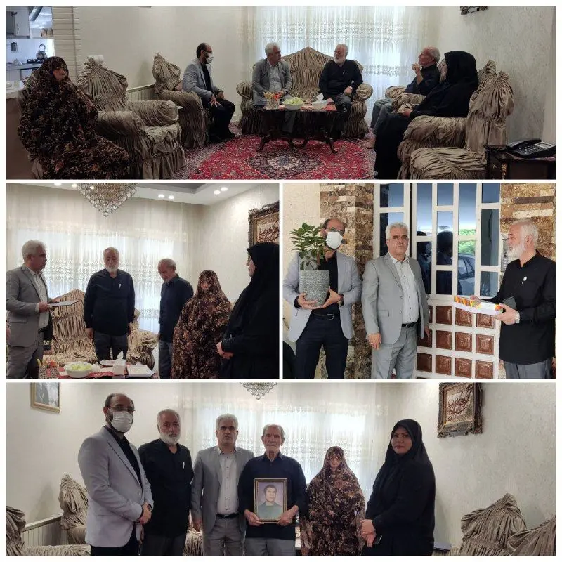 دیدار و دلجویی مدیران ارشد شهری منطقه ۲۱ از خانواده معظم "شهید یونس بایرامی" 