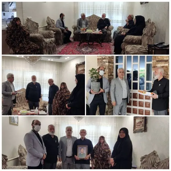 دیدار و دلجویی مدیران ارشد شهری منطقه ۲۱ از خانواده معظم "شهید یونس بایرامی"