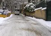  ادامه بارش برف در تهران؛ معابر اصلی منطقه یک باز و تردد روان است