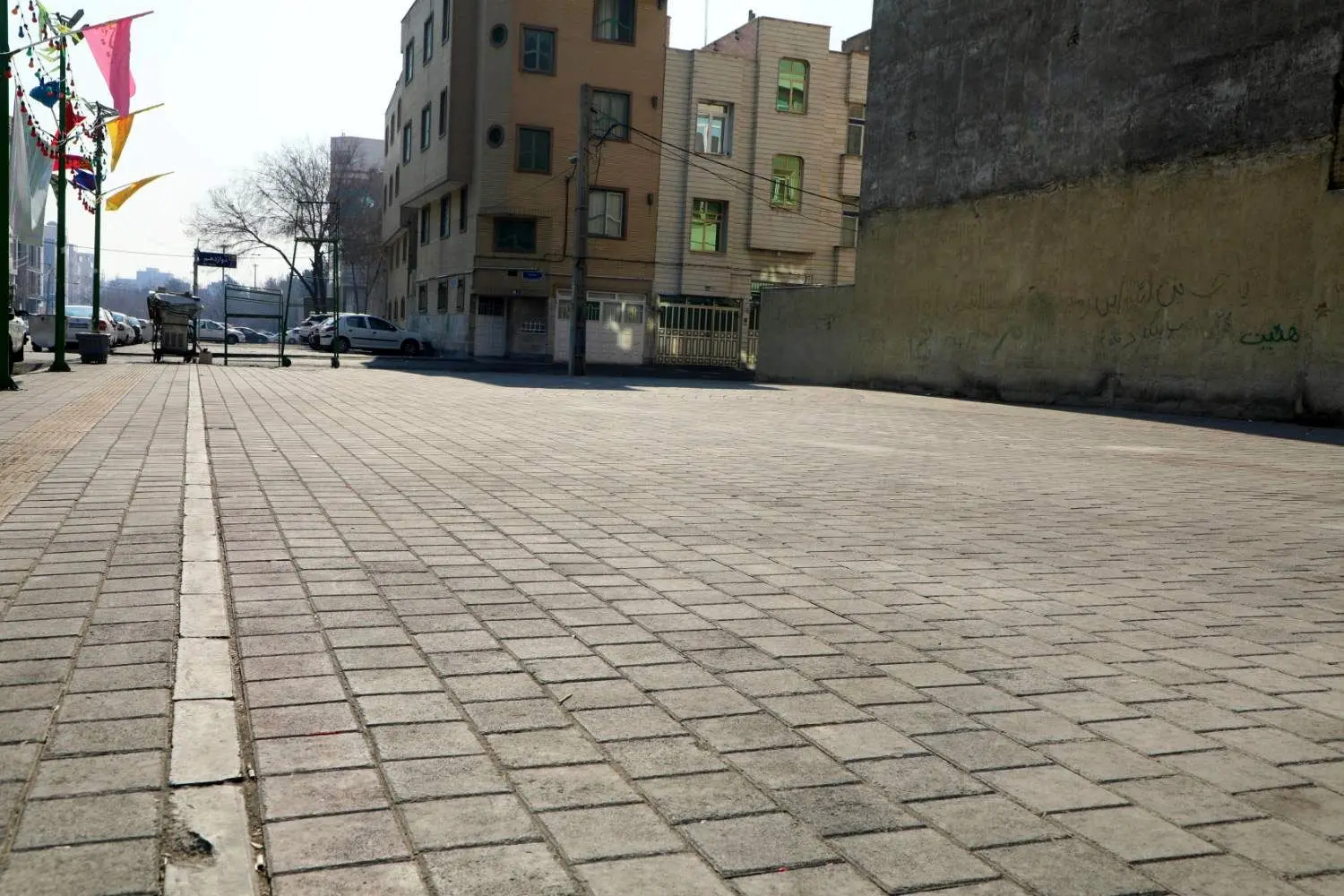 پروژه ۱۵۰۰ مترمربعی پیاده‌راه‌سازی نیاش منطقه 19 در آستانه تکمیل

