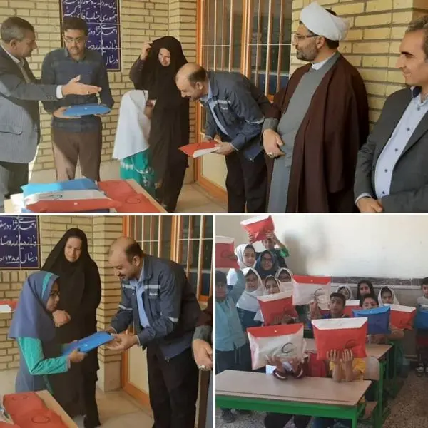 اهدای ۱۰۰ بسته نوشتافزار توسط پتروشیمی ایلام در روستاهای محروم چوار