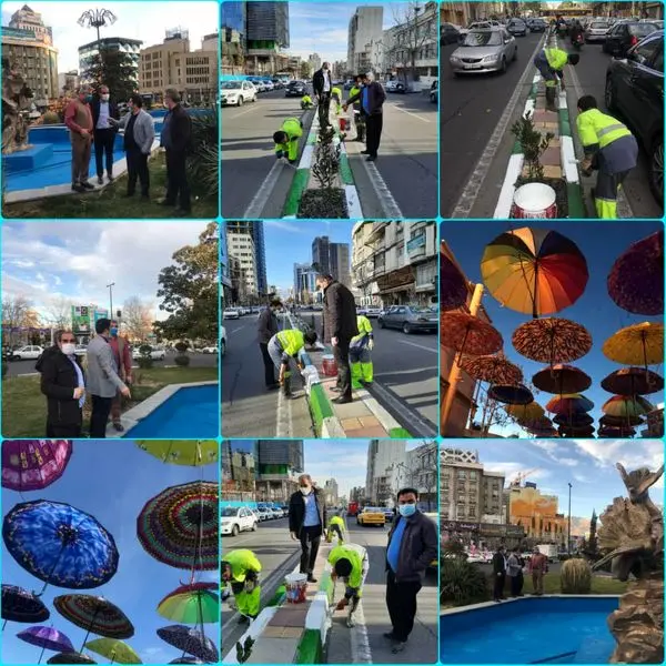 ‍  آسمان چتری آرژانتین در قلب تهران 

