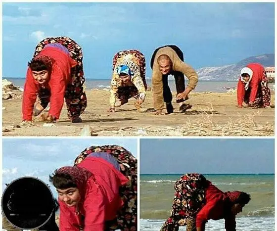 خانواده ای که ر روی 4 دست و پا راه می روند!+عکس