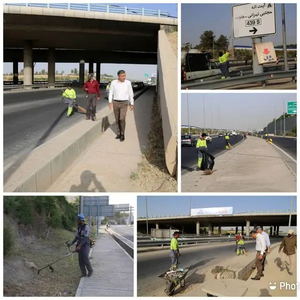 در قالب طرح تحول نگهداشت شهری بزرگراه شهید همدانی نونوار شد