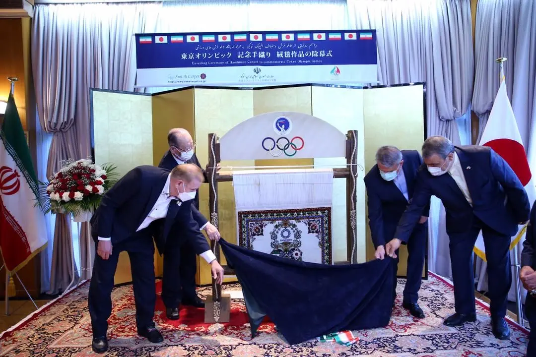 «تابلو فرش دستباف المپیک توکیو» رونمایی شد