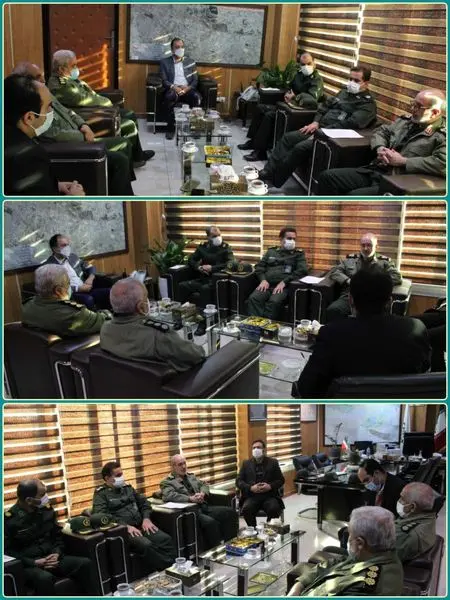 دیدار رئیس دانشگاه هوافضا و مدیر پارک ملی هوافضا با شهردارمنطقه۲۱