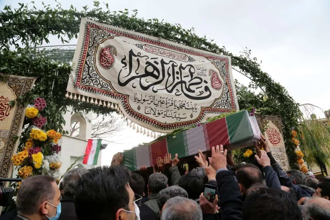 تشییع دو شهید گمنام در قلب پایتخت