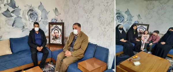 دیدار قائم مقام مدیرعامل و سرپرست دفتر حراست شرکت آب و فاضلاب استان مرکزی با خانواده شهید سعید مجیدی

