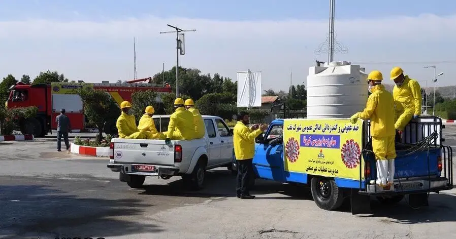 ‫استمرار گندزدایی معابر مناطق مسکونی شرکتی در نفت‌خیز جنوب‬