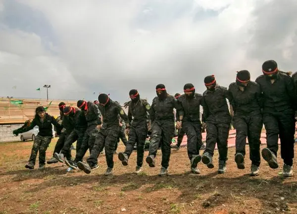 جشن دختران مبارز کُرد پس از پایان خلافت داعش+ عکس