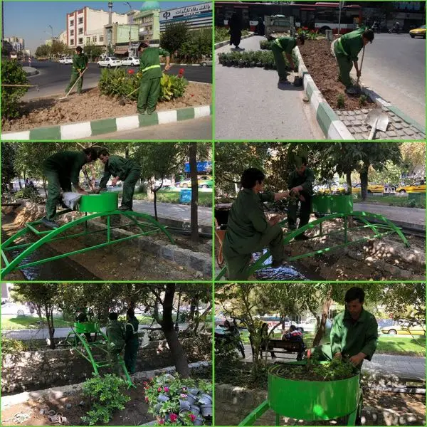 توسعه و گسترش فضای سبز ناحیه ۲ منطقه شش