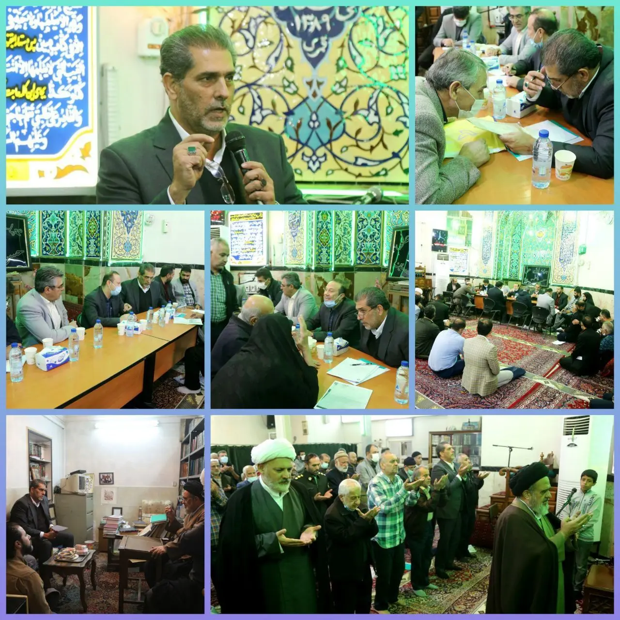 برپایی میزخدمت شهرداری منطقه 15 در مسجد الحسین (ع)

