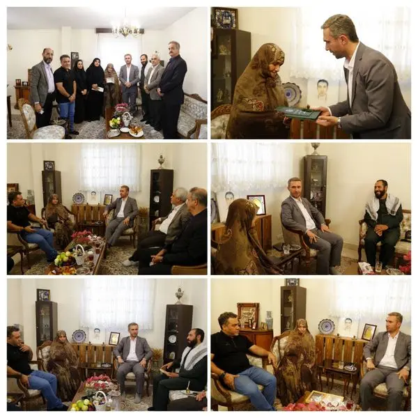 دیدار شهردار منطقه ۲۱ با خانواده شهید آتش نشان  "شهید علی خورشیدی فر"