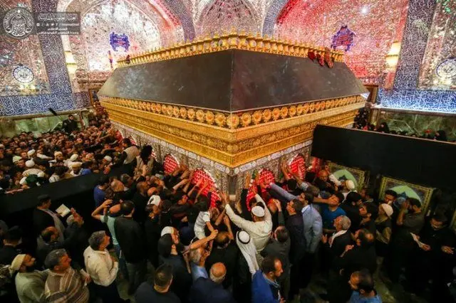 حرم امام علی (ع) در ازدحام زائران اربعین + عکس
