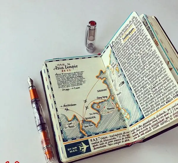 دفترچه یادداشت‌های حیرت‌انگیز یک هنرمند+عکس