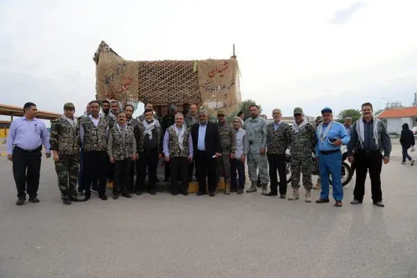 مانور مشترک پایگاه بسیج شهید بهشتی و حراست پتروشیمی بندرامام