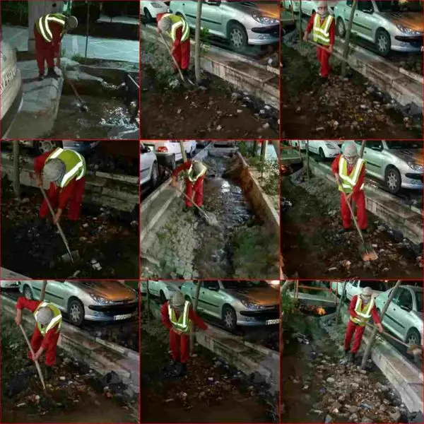 پایش مستمر انهار در خیابان ولیعصر ( عج )