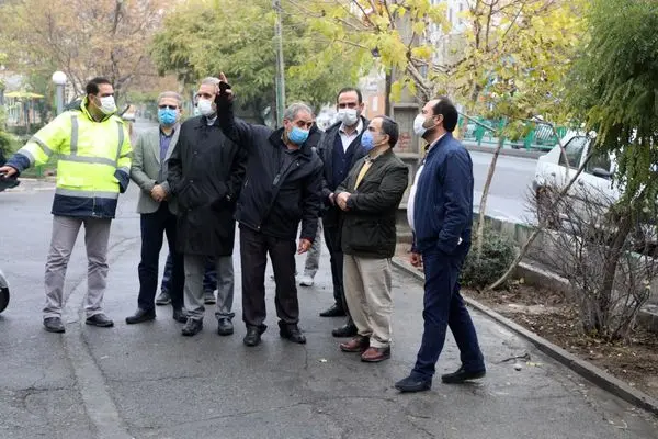 بازدید میدانی شهردار منطقه۱۳ از اجرای طرح نگهداشت شهر در ناحیه۳ 

