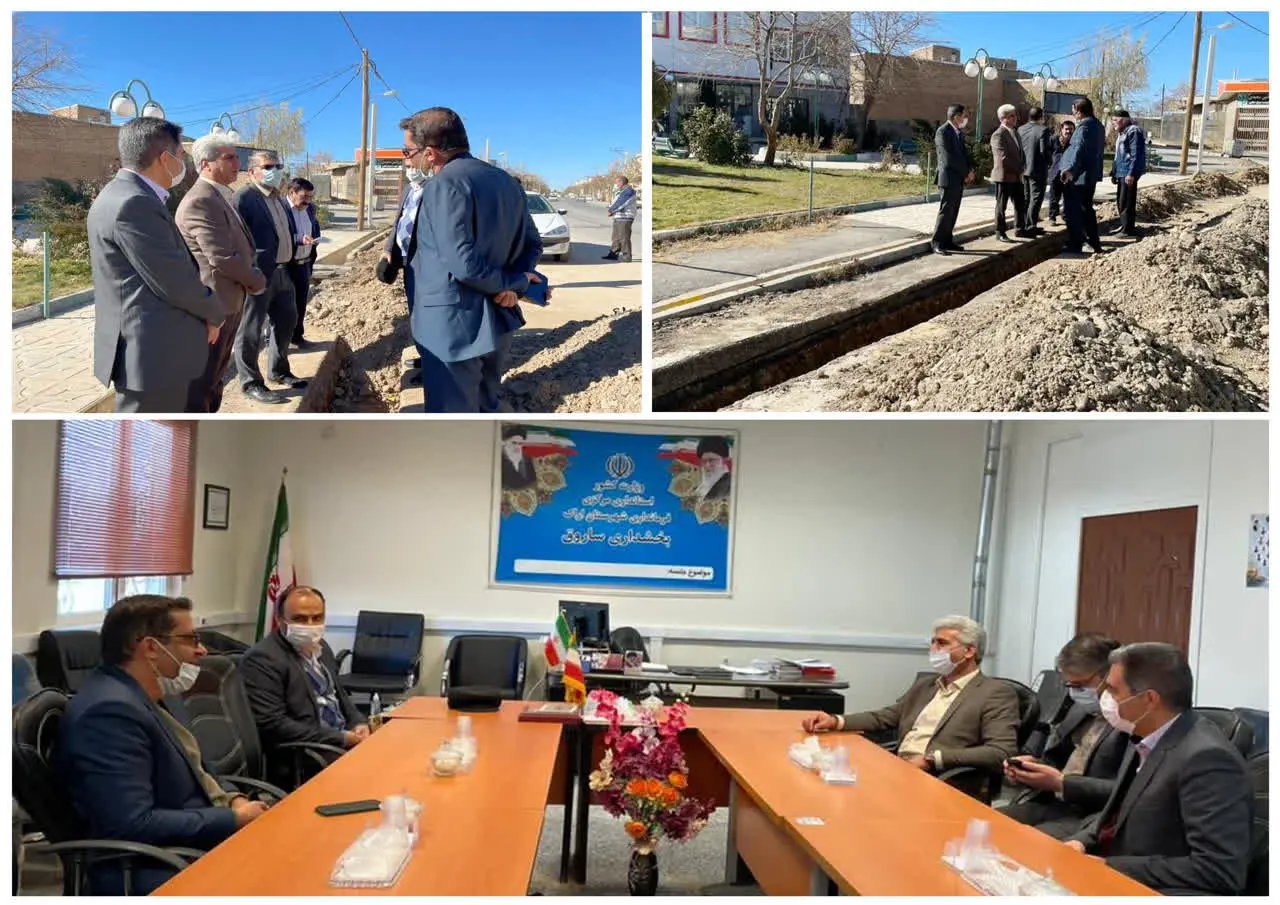 بازدید مدیرعامل شرکت آب و فاضلاب استان مرکزی از پروژه تعویض شبکه آب شهر ساروق