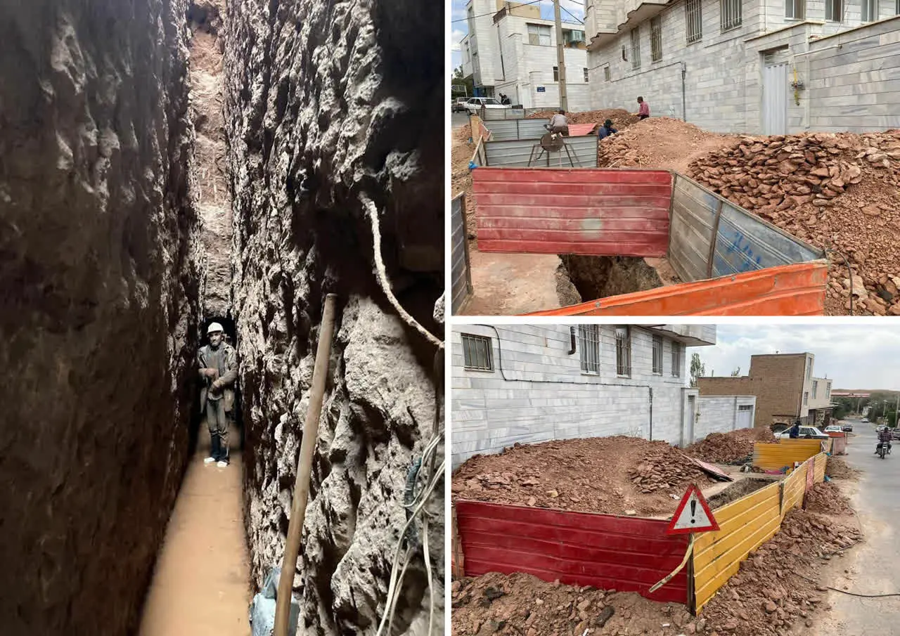 عملیات اجرای اصلاح و توسعه شبکه توزیع آب روستای طرلان در قالب طرح جهاد آب رسانی 