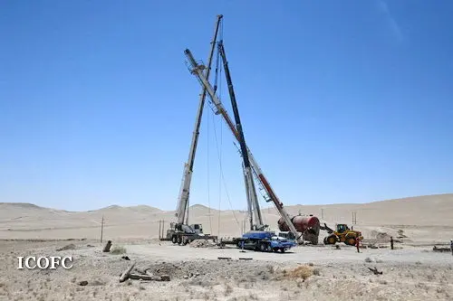 مشعل چاه ۴۳ خانگیران جهت نصب در موقعیت چاه جدید برچیده شد