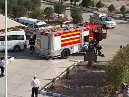مانور اطفاء حریق در ساختمان اداری بندر چوئبده برگزار شد