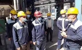 بازدید های مستمر مهندس رخصتی از خطوط تولید وپروژه های کارخانه ذوب آهن اصفهان