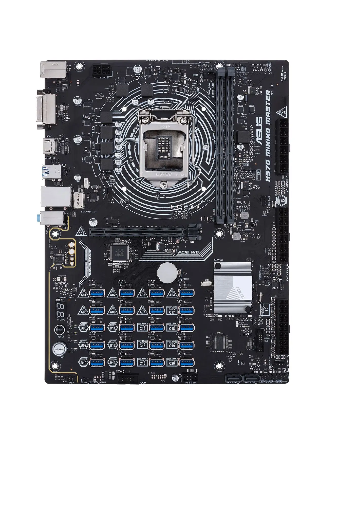 بیشترین هَش رِیت جهان با مادربورد H370 Mining Master ایسوس