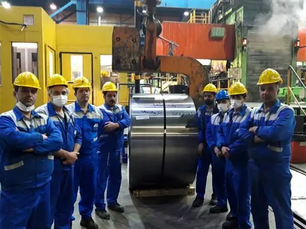 رکورد تولید ماهیانه در خط نوردسرد فولاد امیرکبیر کاشان شکسته شد