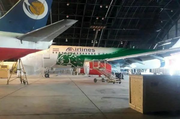 
رنگ آمیزی هواپیمای تیم ملی برای جام جهانی+عکس
