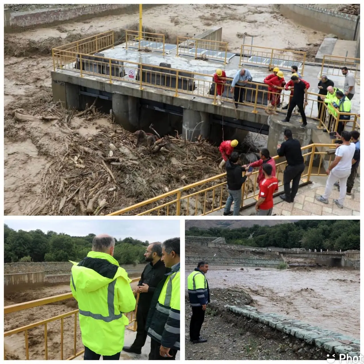 حوضچه آرامش عامل کاهش جریان سیلاب در رودخانه کن