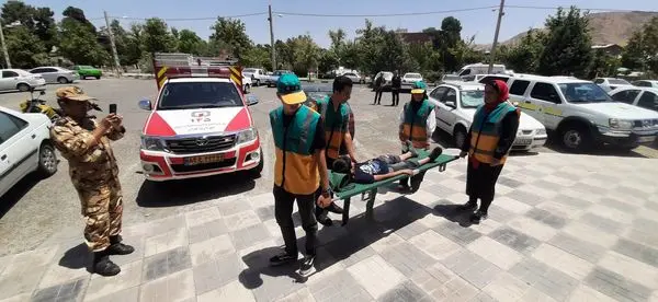 برگزاری مانور تخلیه امن اضطراری در شهرک زینبیه