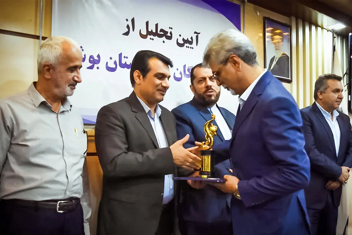 انتخاب پتروشیمی نوری به‌عنوان صادرکننده برتر استان بوشهر

