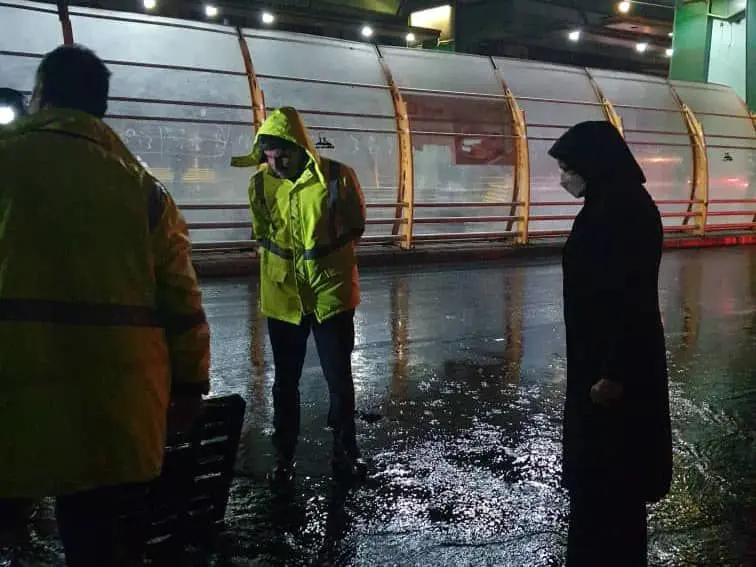 تلاش بی وقفه و شبانه روزی عوامل خدمات شهری منطقه۷ در بارندگی شب گذشته پایتخت

