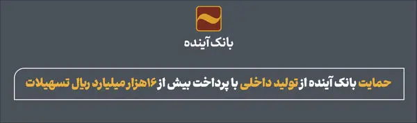 حمایت بانک آینده از تولید داخلی با پرداخت بیش از 16هزار میلیارد ریال تسهیلات