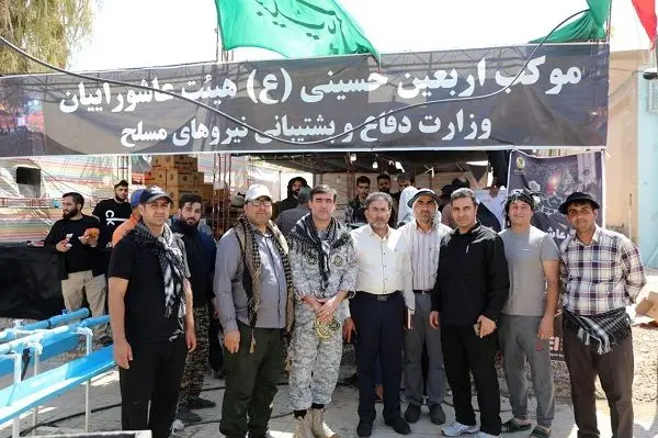 بازدید جانشین مدیرعامل سازمان اتکا از موکب عاشوریان ودجا در مرز خسروی