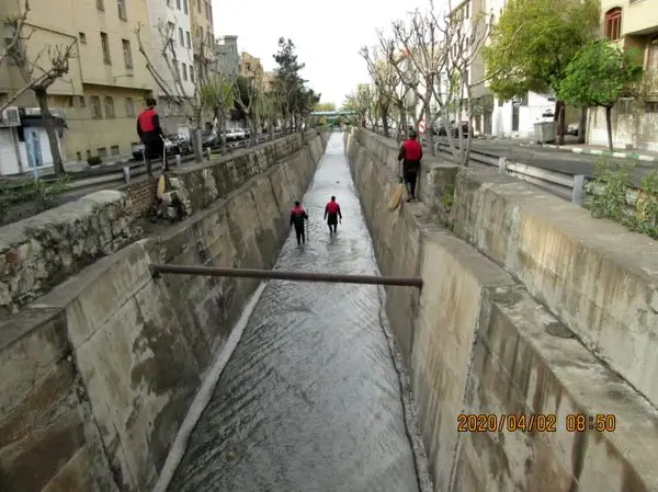 لایروبی و پاکسازی بیش از ۱۹ هزار متر از مسیل ها و کانال های منطقه ۱۳