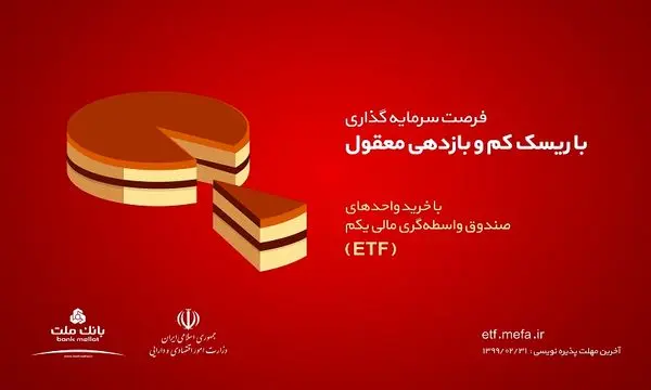 تداوم پذیره نویسی صندوق واسطه گری مالی یکم در بانک ملت