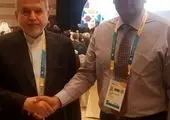 دیدار صالحی امیری با جروم رییس بخش ارتباطات IOC