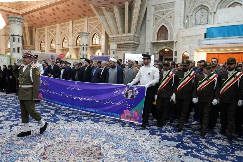 تجدید میثاق مدیرعامل و مدیران ارشد بانک ملی ایران با آرمان‌های امام خمینی (ره) به مناسبت چهل و ششمین سالگرد انقلاب اسلامی